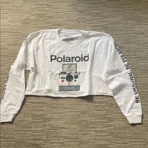 Slightly used cropped Polaroid long sleeve